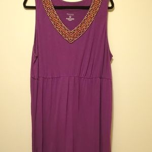 Purple maxi dress